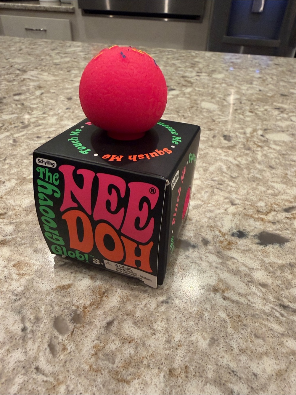 Two Needohs! NeeDoh Groovy Glob Pink and Pink Needoh Donut Hole